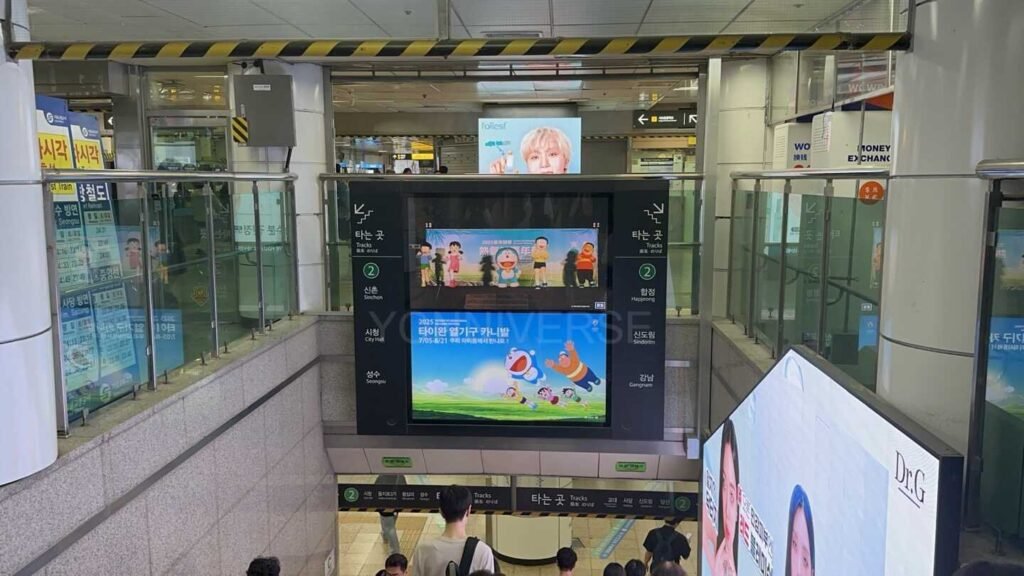 台灣熱氣球嘉年華, Taiwan International Balloon Festival, 台灣熱氣球嘉年華廣告,韓國廣告, 韓國, 韓國地鐵廣告, 韓國戶外廣告, 弘大廣告, 弘大站, max vision